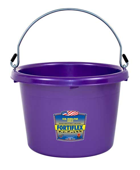 40-qt Plastic Muck Bucket with Rope Handles in Red - Buckets